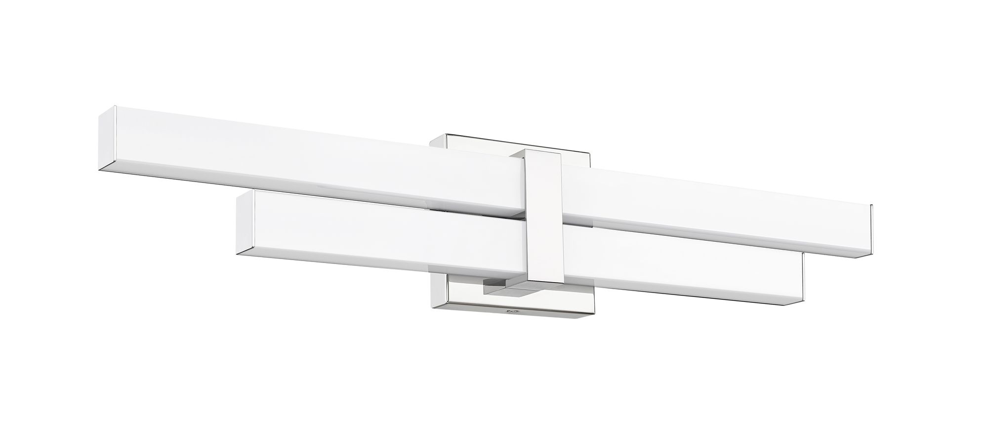 Zane 25" Wide Chrome 2-Light LED Vanity Bath Light in scene