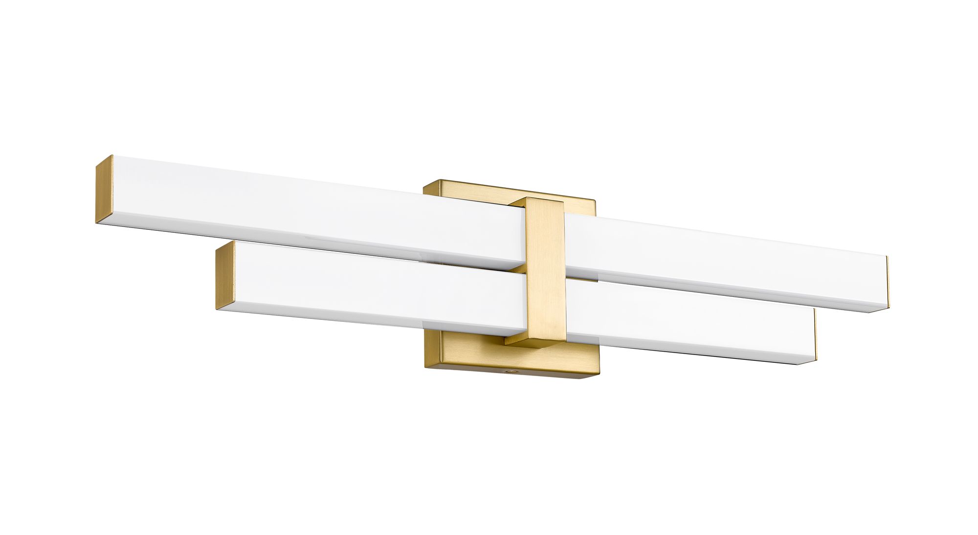 Zane 25" Wide Modern Gold 2-Light LED Vanity Bath Light in scene