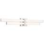 3_Zane 32" Wide Brushed Nickel 2-Light LED Vanity Bath Light