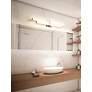 4_Zane 32" Wide Brushed Nickel 2-Light LED Vanity Bath Light more views