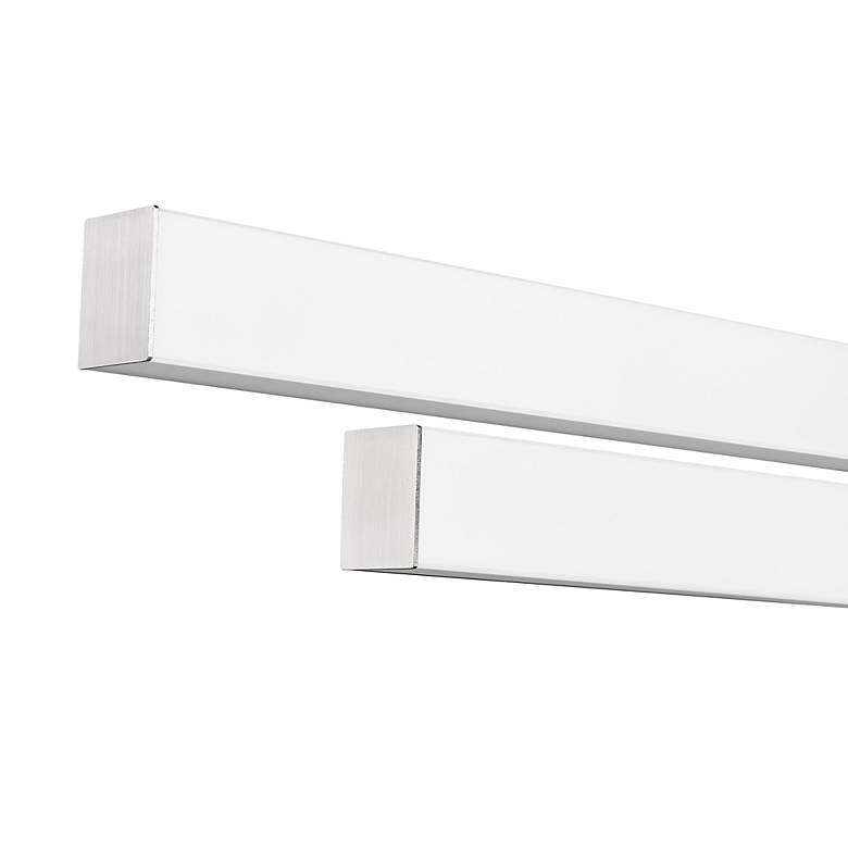 Image 5 Zane 32" Wide Brushed Nickel 2-Light LED Vanity Bath Light more views