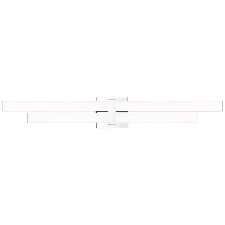 Image 6 Zane 32" Wide Chrome LED 2-Light Bath Light more views