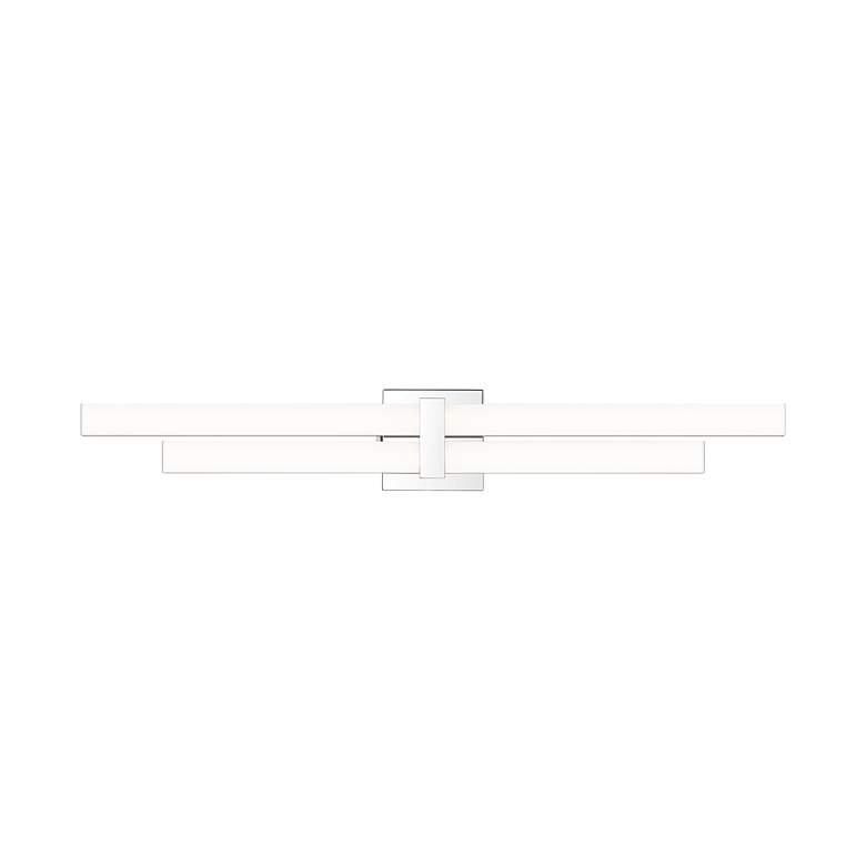 Image 7 Zane 32" Wide Chrome LED 2-Light Bath Light more views