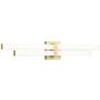 2_Zane 32" Wide Modern Gold LED Vanity Bath Light
