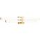 Zane 32" Wide Modern Gold LED Vanity Bath Light