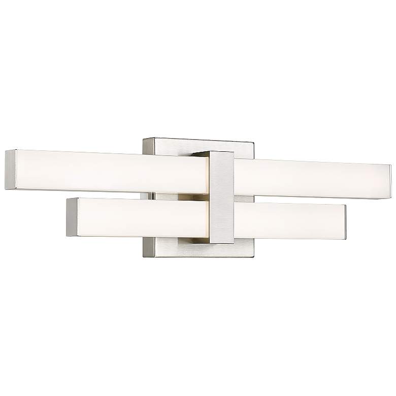 Image 2 Zane by Z-Lite Brushed Nickel 2 Light Vanity
