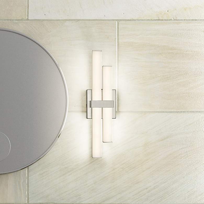 Image 1 Zane by Z-Lite Brushed Nickel 2 Light Vanity