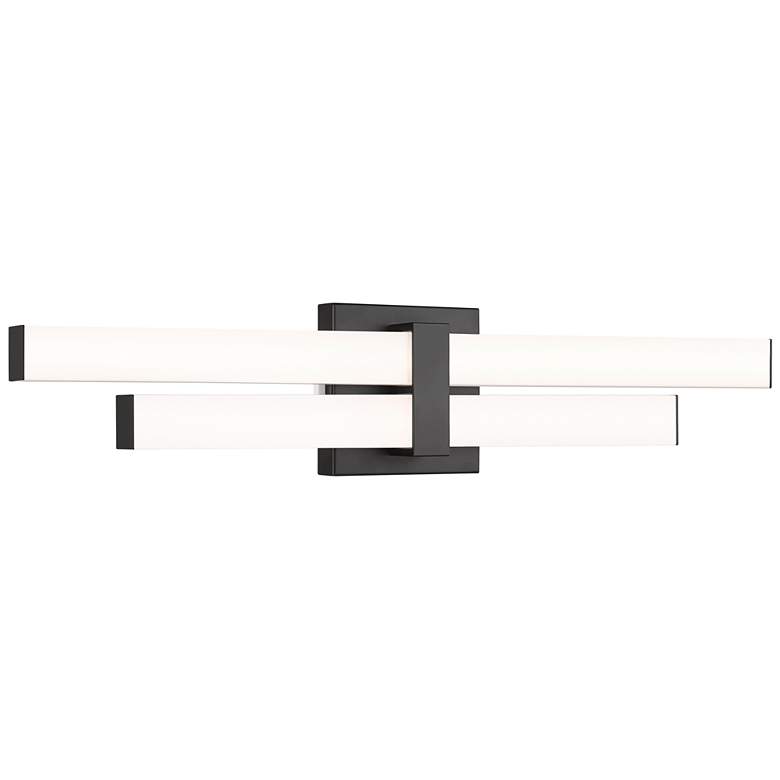 Image 2 Zane by Z-Lite Matte Black 2 Light Vanity