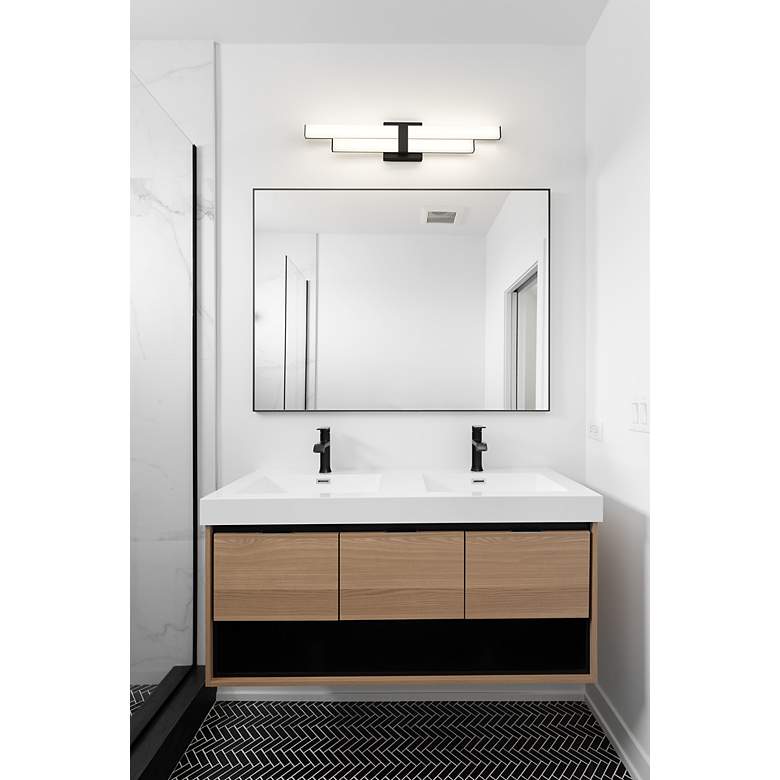 Image 4 Zane by Z-Lite Matte Black 2 Light Vanity more views