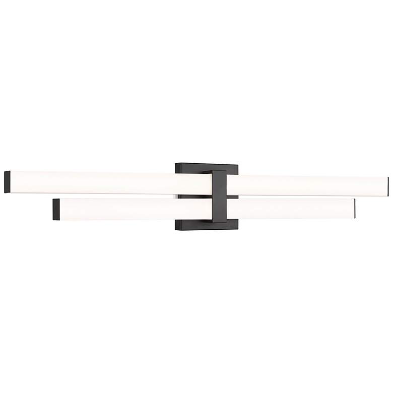 Image 2 Zane by Z-Lite Matte Black 2 Light Vanity
