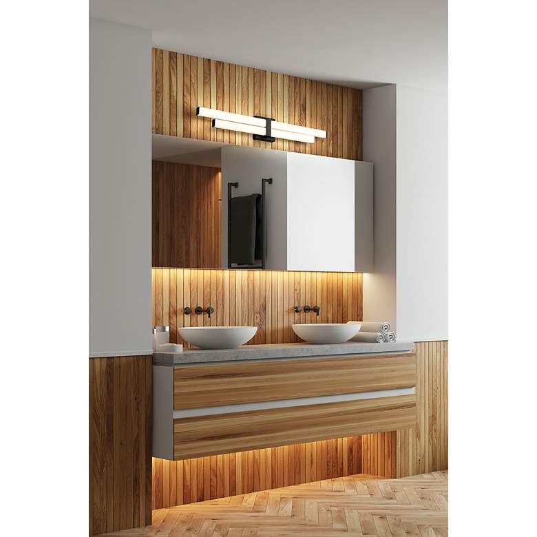 Image 3 Zane by Z-Lite Matte Black 2 Light Vanity more views