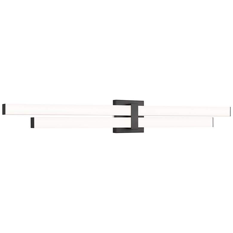 Image 1 Zane by Z-Lite Matte Black 2 Light Vanity