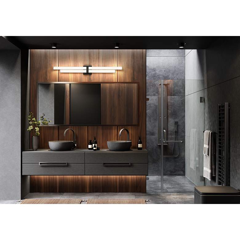 Image 2 Zane by Z-Lite Matte Black 2 Light Vanity more views