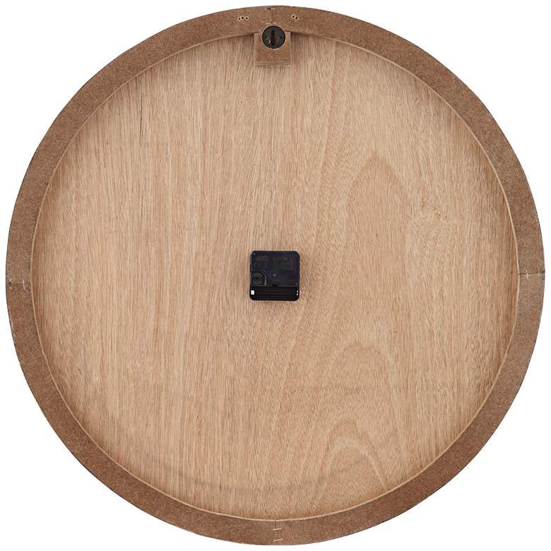 Image 6 Zania 23 3/4" Round Matte Dark Gray Wall Clock more views