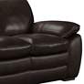 Thumbnail4 of Zanna 91" Wide Dark Brown Leather and Wood Sofa more views