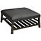 Zanotto Gray Faux Leather Cocktail Ottoman