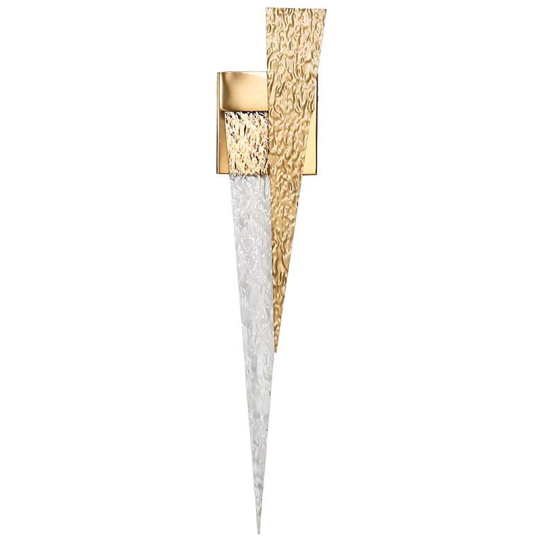 Image 1 Zantra 4.9" Wide Gold 1-Light LED Wall Sconce