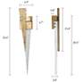 2_Zantra 4.9" Wide Gold 1-Light LED Wall Sconce more views