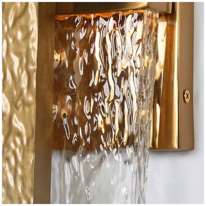 Image 5 Zantra 4.9" Wide Gold 1-Light LED Wall Sconce more views