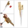 6_Zantra 4.9" Wide Gold 1-Light LED Wall Sconce more views