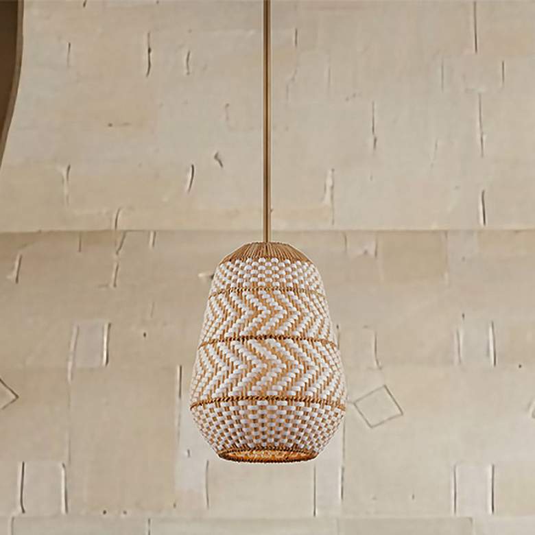 Image 1 Zanzibar 1 Light Soft Gold Pendant