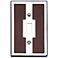Zanzibar Brown Leather and Chrome Toggle Wall Plate