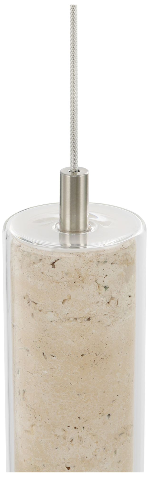 Image 4 Zara 3" Wide Brushed Nickel Pendant more views