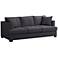 Zara 91" Wide Heritage Charcoal Fabric Three-Seat Sofa