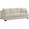 Zara 91" Wide Ivory Fabric Three-Seat Sofa