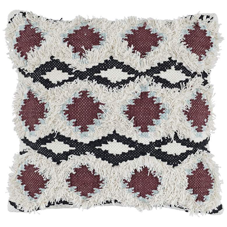 Image 1 Zara Cabernet Multi-Color 22 inch Square Decorative Pillow