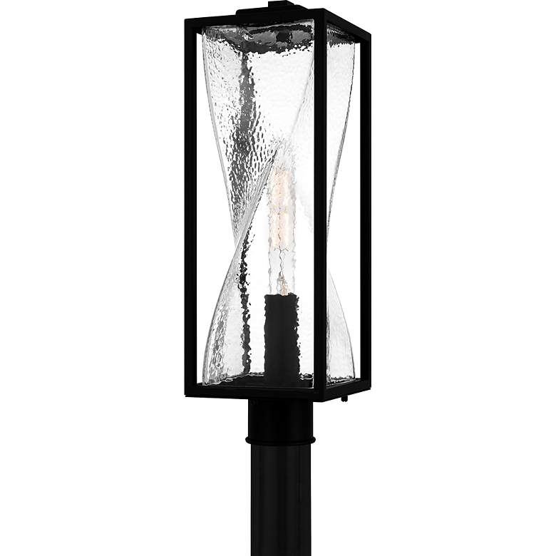 Image 1 Zarah 1-Light Matte Black Outdoor Post Lantern
