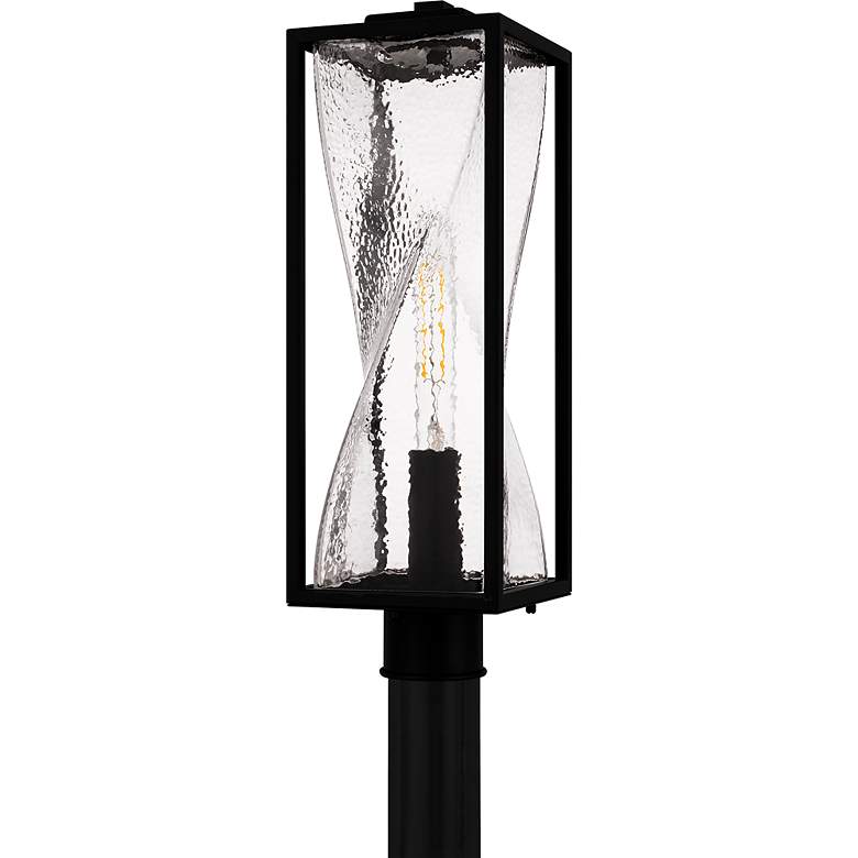 Image 2 Zarah 1-Light Matte Black Outdoor Post Lantern more views