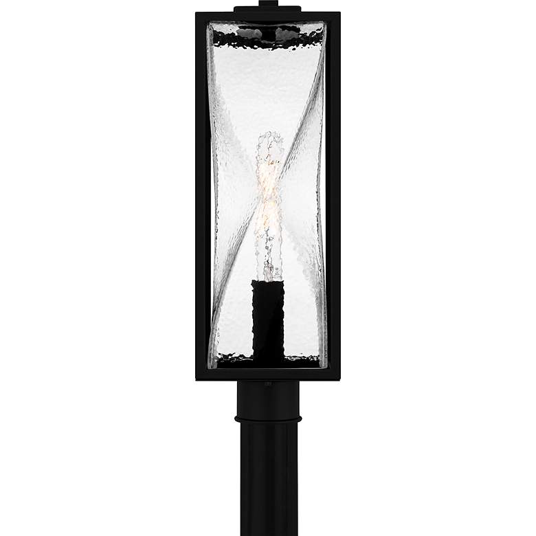 Image 3 Zarah 1-Light Matte Black Outdoor Post Lantern more views