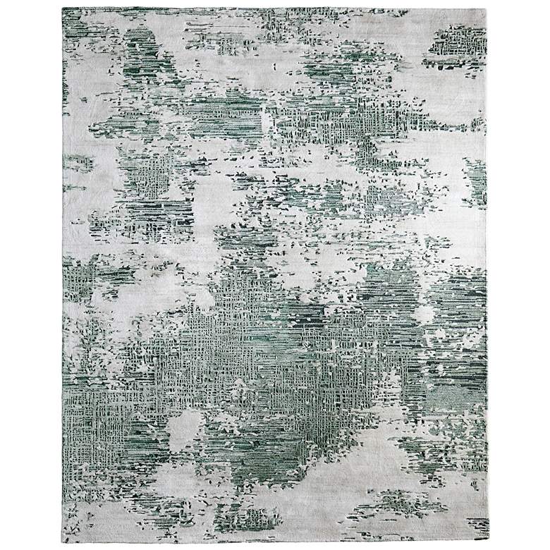 Image 1 Zarah Modern Abstract Hand Tufted Green Area Rug 8917F