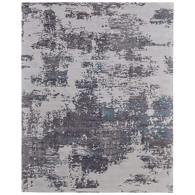 Image 1 Zarah Modern Abstract Hand Tufted Ivory Area Rug 8917F