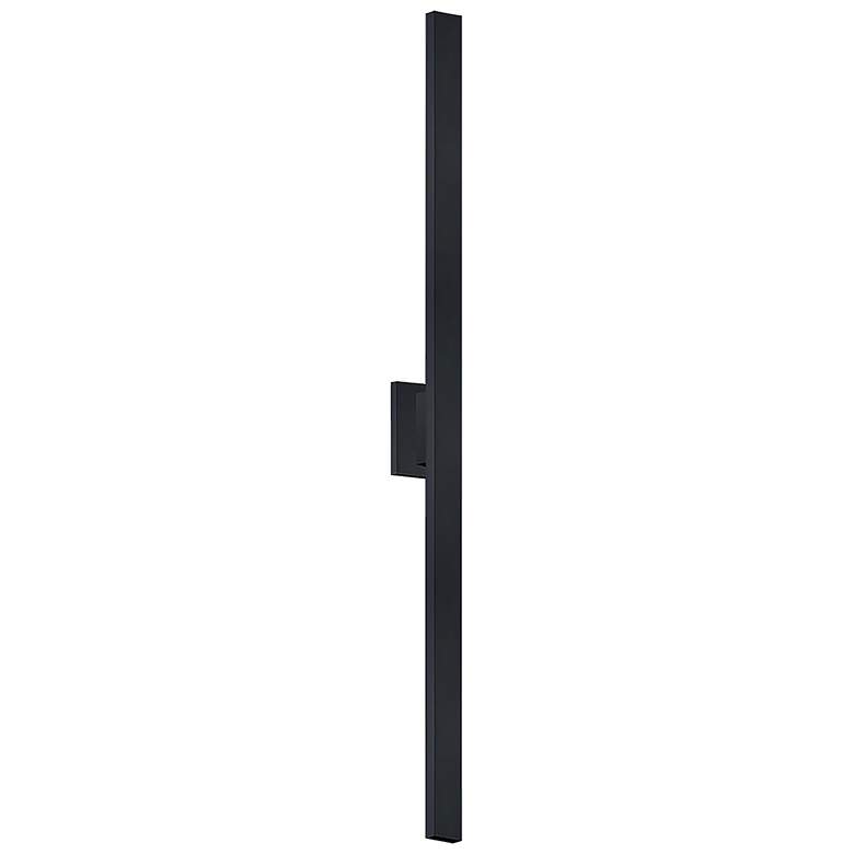 Image 1 Zarai 60" High ADA Matte Black LED Outdoor Wall Sconce