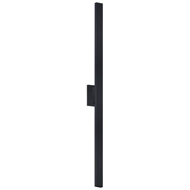 Image 2 Zarai 60" High ADA Matte Black LED Outdoor Wall Sconce