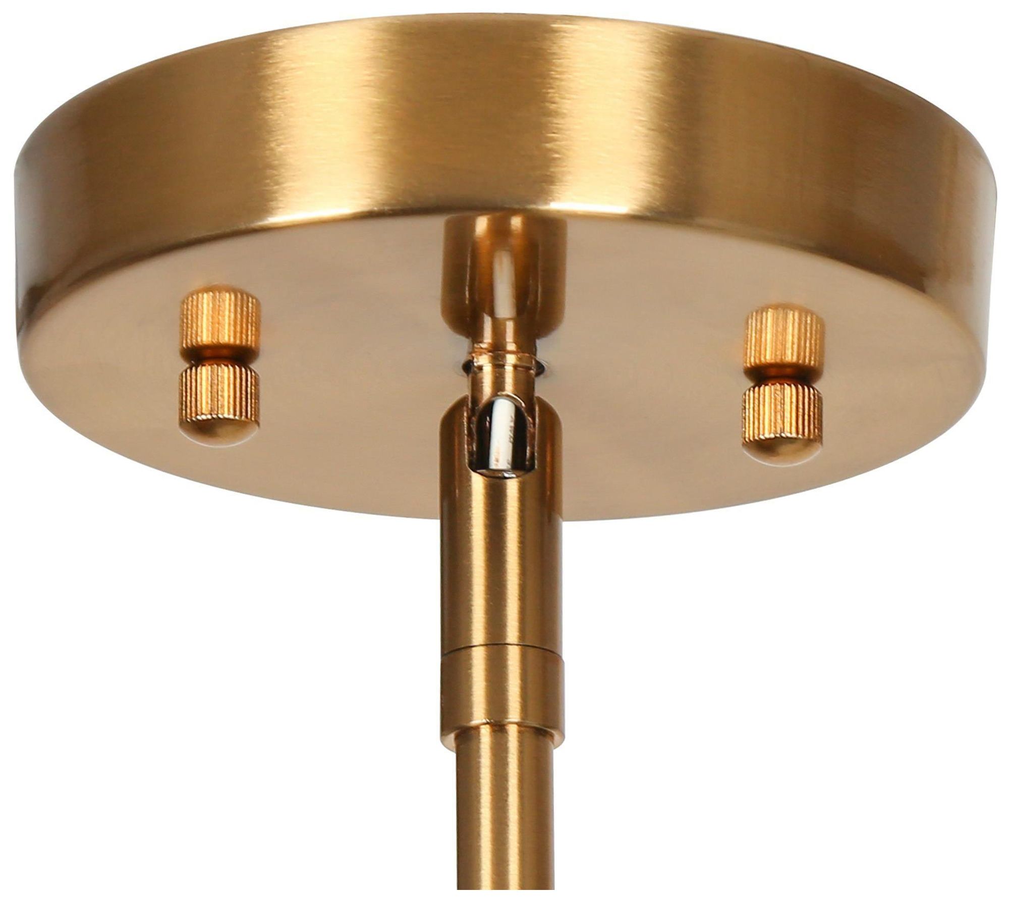 Thumbnail4 of Zavo 1-Light Gold Glass Pendant Light more views