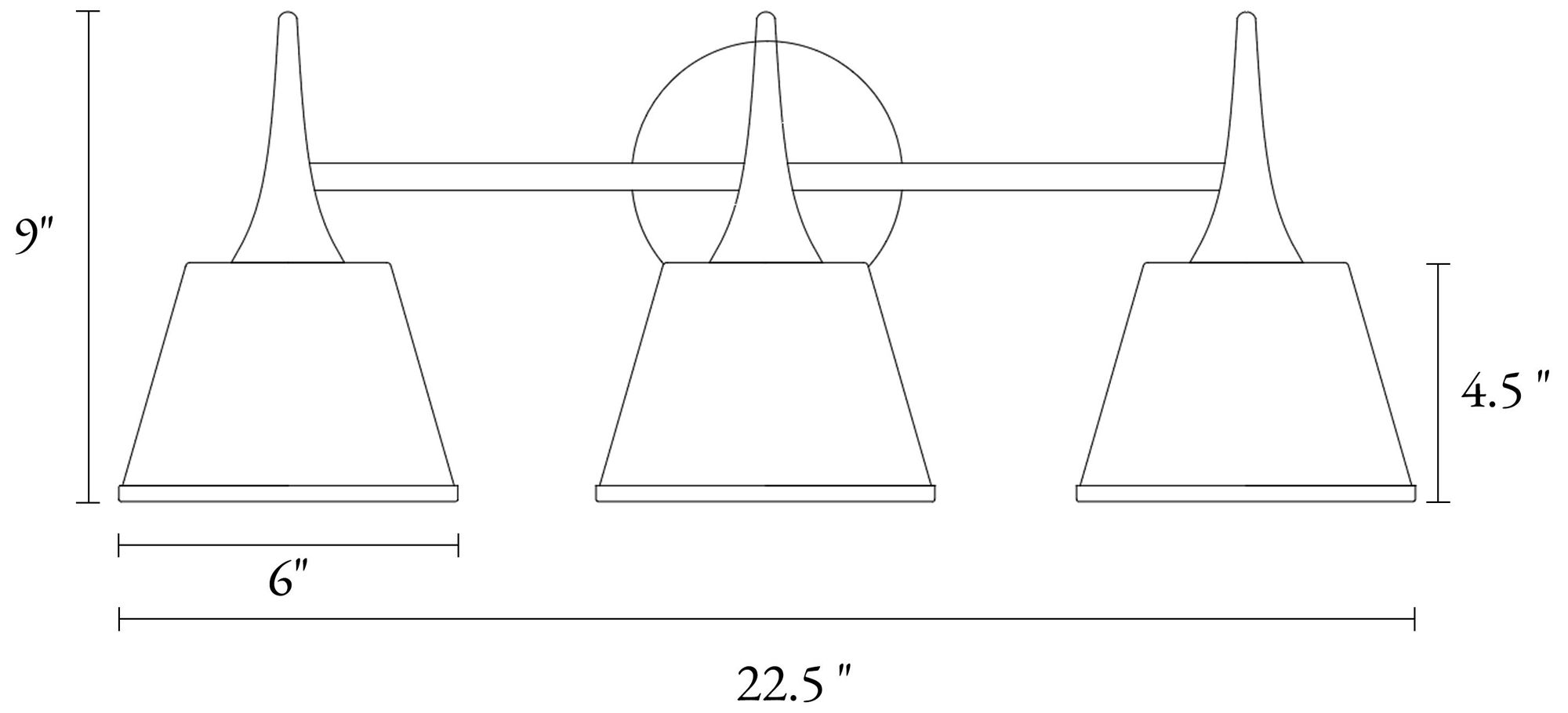 Image 3 Zavo 3-Light 22.4" Wide White and Gold Bath Light more views