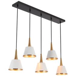 Zavo 5-Light 31.9" Wide Linear Island Chandelier Lights