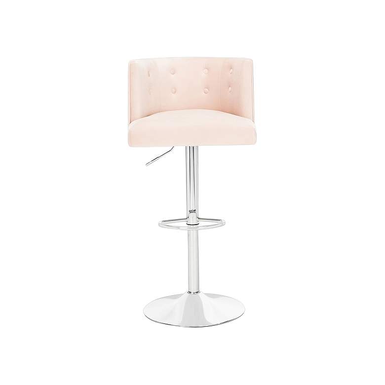 Image 4 Zayna Light Pink Adjustable Barstool more views