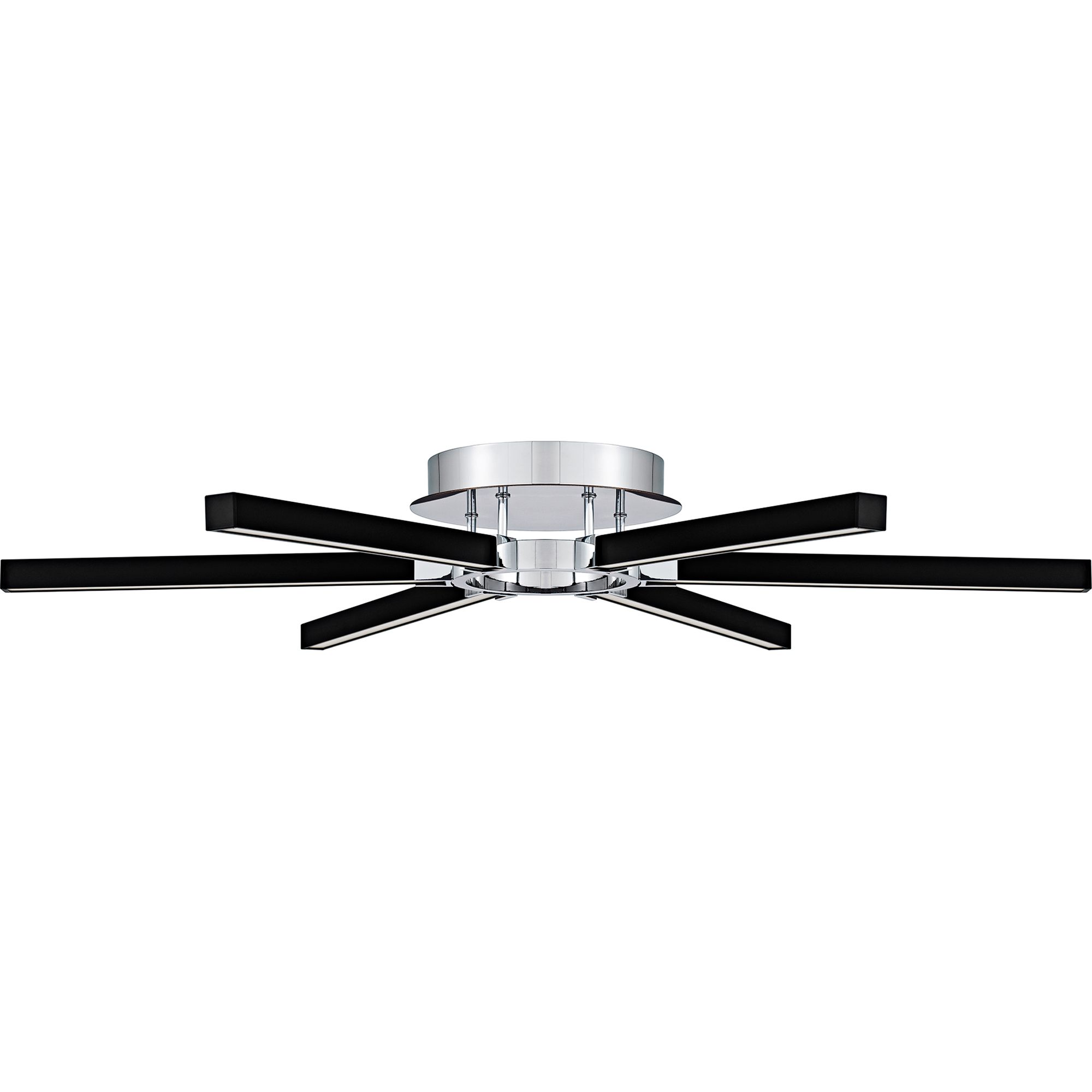 Image 3 Zealand 36" Wide Polished Chrome Semi-Flush CCT LED Ceiling Light more views