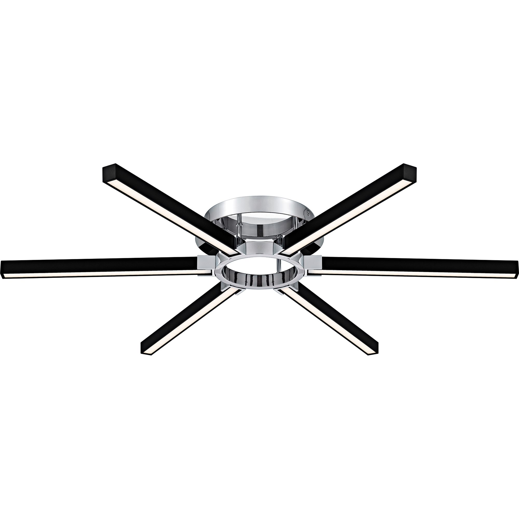 Image 5 Zealand 36" Wide Polished Chrome Semi-Flush CCT LED Ceiling Light more views