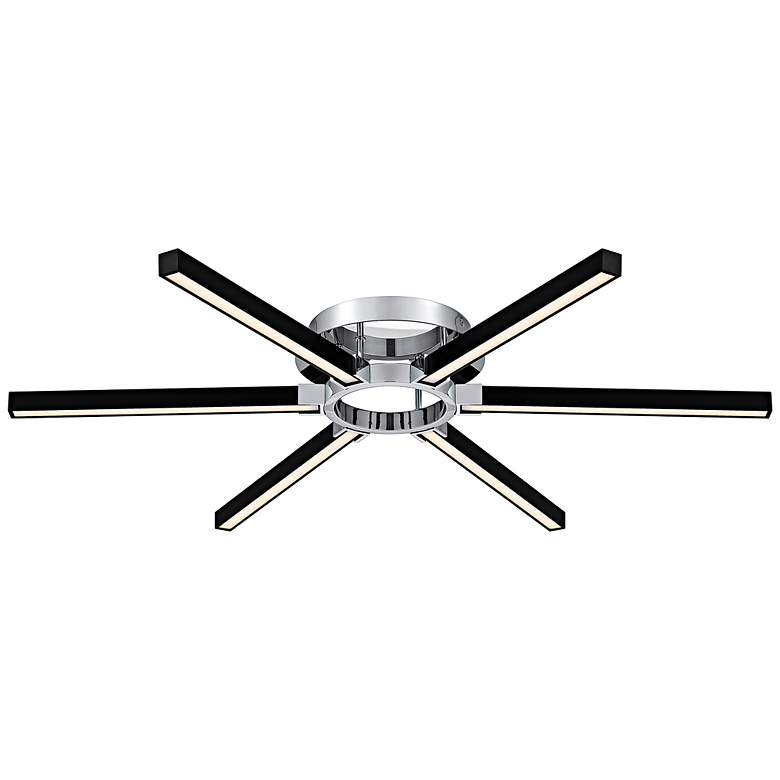 Image 1 Zealand Integrated LED Polished Chrome Semi-Flush Mount with CCT Switch