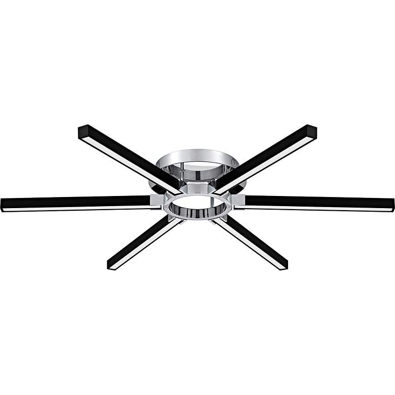 Image 2 Zealand Integrated LED Polished Chrome Semi-Flush Mount with CCT Switch more views