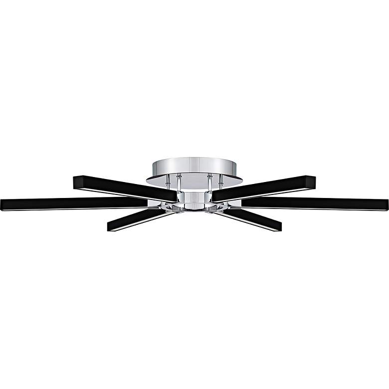 Image 3 Zealand Integrated LED Polished Chrome Semi-Flush Mount with CCT Switch more views