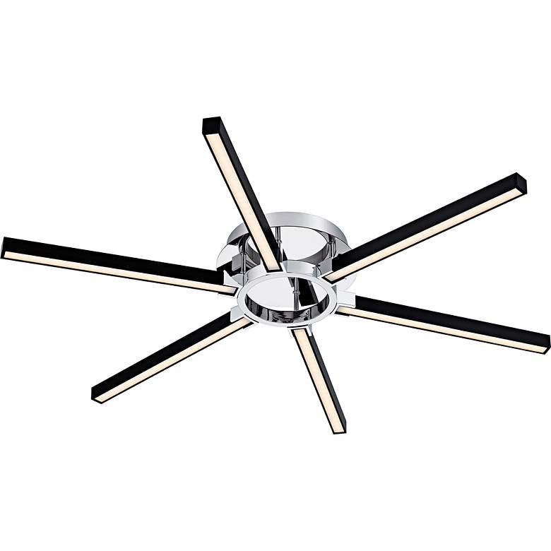 Image 4 Zealand Integrated LED Polished Chrome Semi-Flush Mount with CCT Switch more views