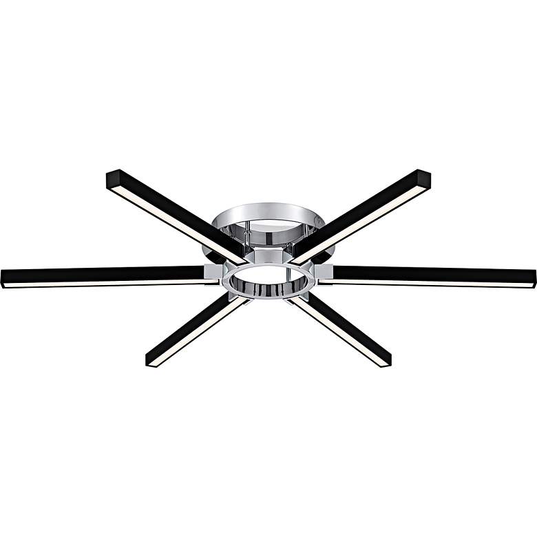 Image 5 Zealand Integrated LED Polished Chrome Semi-Flush Mount with CCT Switch more views