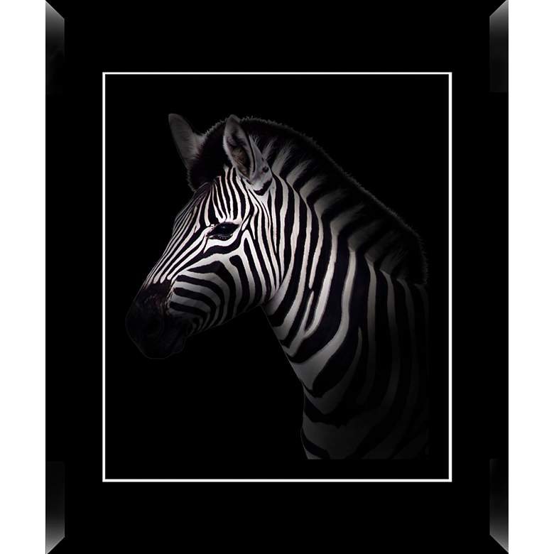 Image 1 Zebra 36 1/2 inch Wide Framed Giclee Wall Art