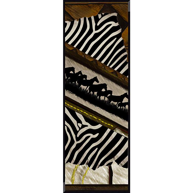 Image 1 Zebra Inverse 24 1/2 inch Framed Giclee Wall Art